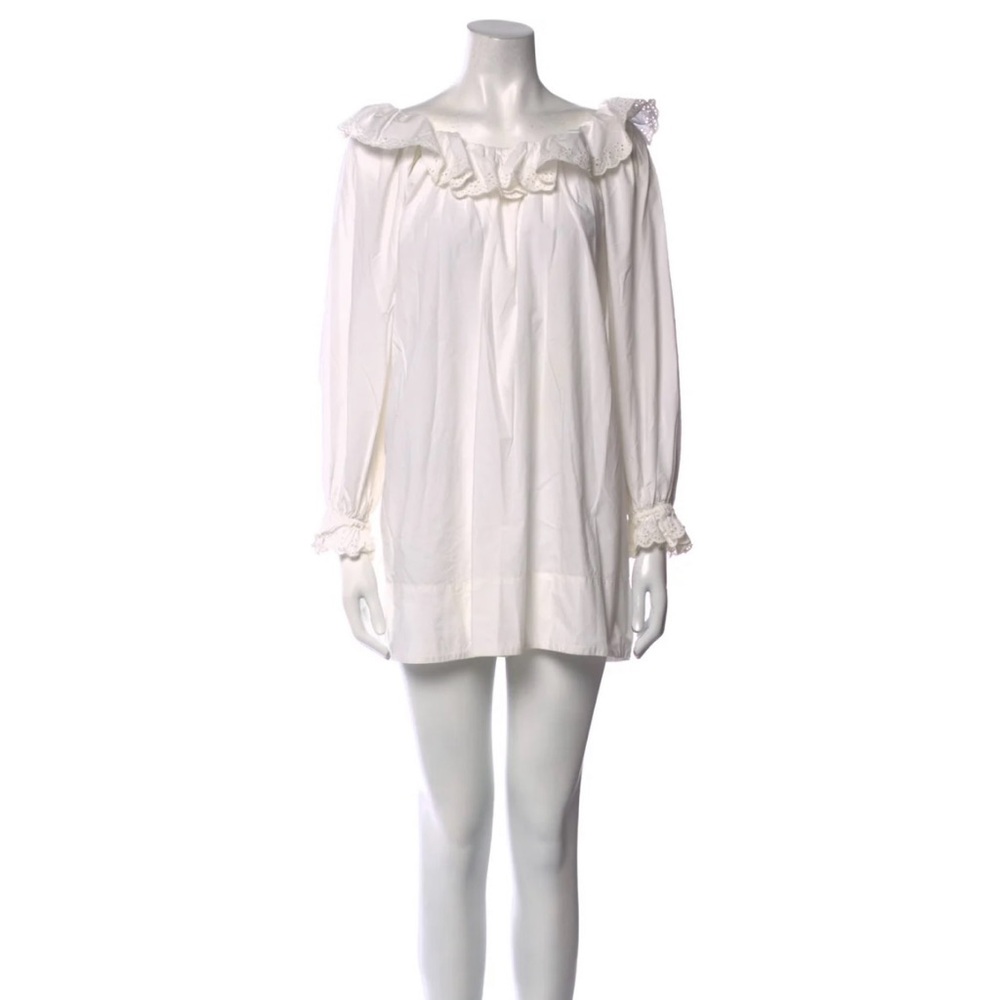 Doen White Ruffle Dress